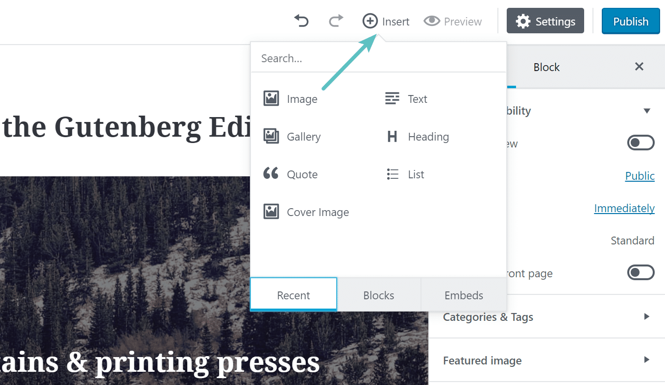 Thêm block mới trong Gutenberg